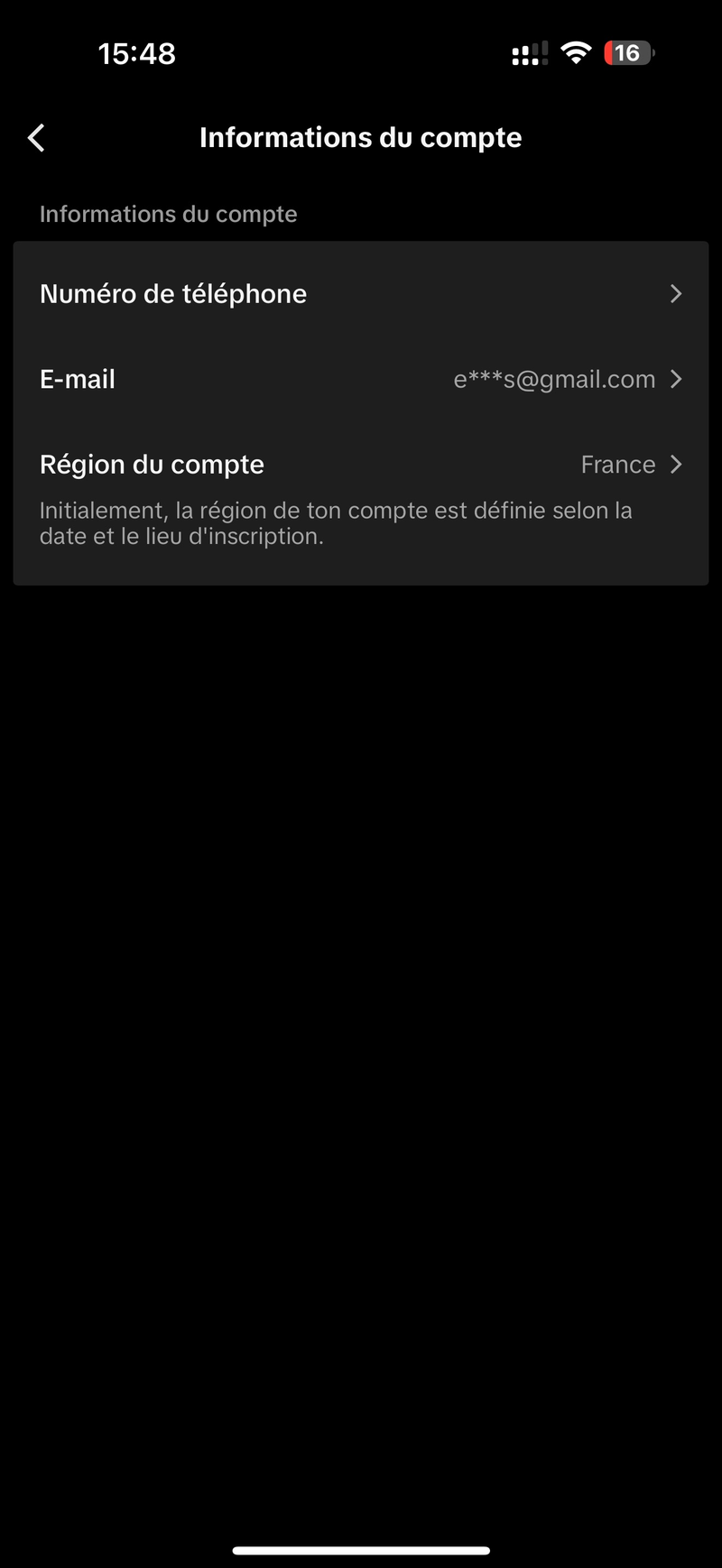 Écran téléphone